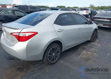 2015 Toyota Corolla S Plus из США, поврежденный, VIN 5YFBURHE9FP343969